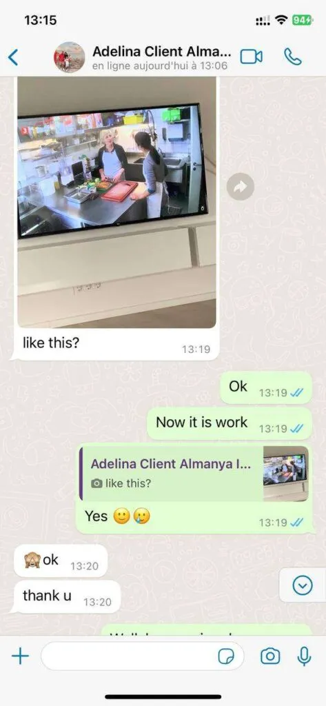 WhatsApp fast response resolution screenshot on bexytv
